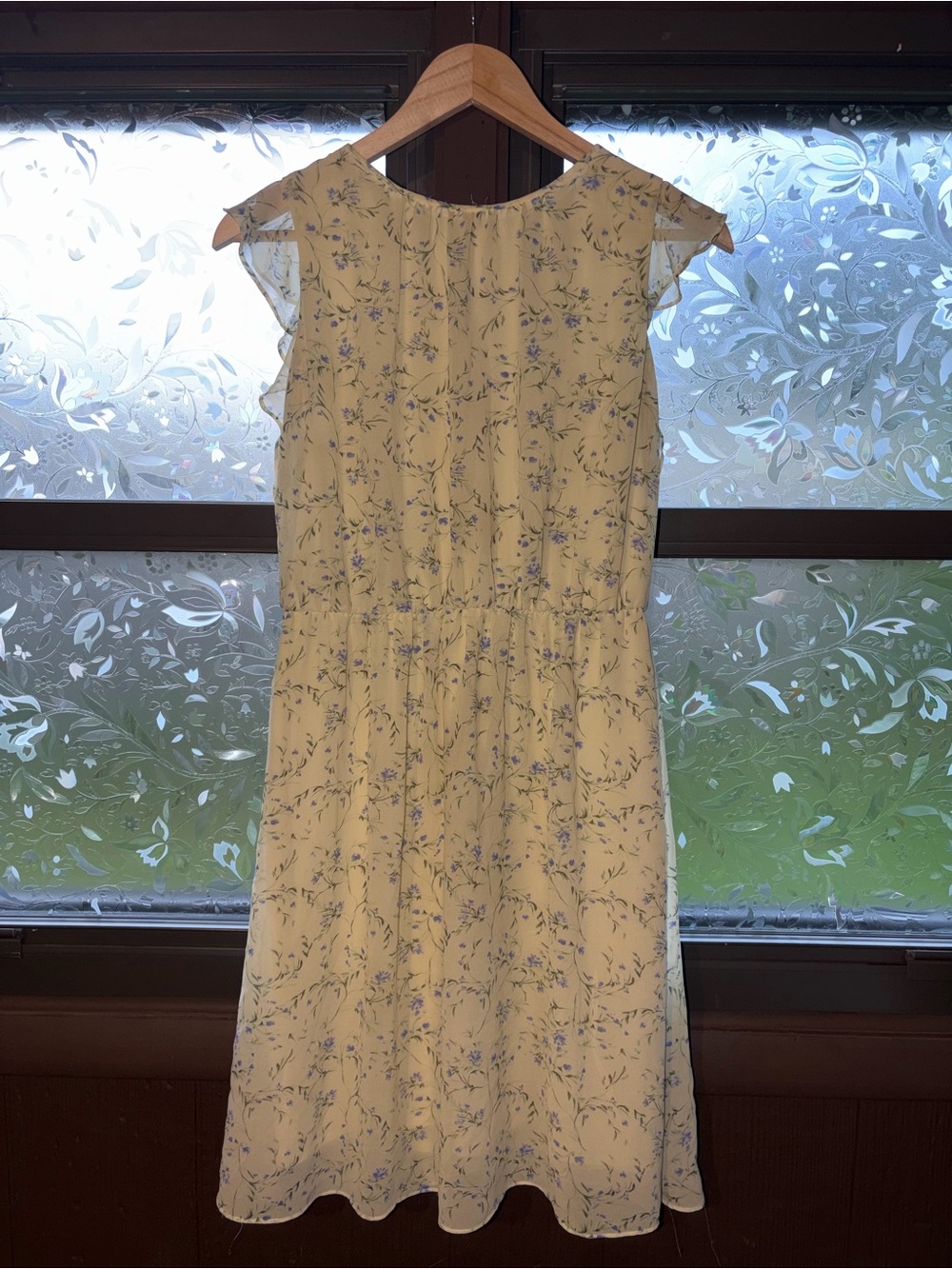 Summer Floral Dress - American Living Pale Yellow Floral Midi Dress